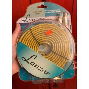 NEW Lanzar Car Audio LQRC20 20 Ft Braided Screen RCA Interconnect Double Shield